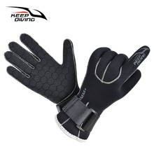 KEEP DIVING 3MM Genuine Neoprene Gloves Anti Scratch and Keep Warm for Scuba Diving Non-slip Snorkeling Equipment 2024 - buy cheap