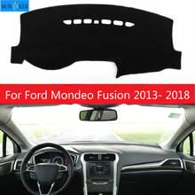 Cubierta Anti-UV para salpicadero de coche, alfombrilla protectora para Ford Mondeo Fusion, 2013- 2018, accesorios 2024 - compra barato