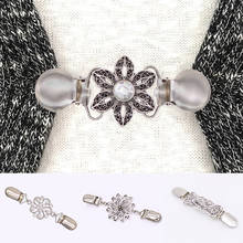 Sweater Cardigan Duck Clip Crystal Flexible Pin Brooch Shawl Blouse Shirt Collar Buckles Holder For Clothing Decor Accessories 2024 - buy cheap