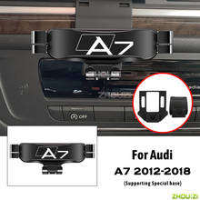 Car Mobile Phone Holder Air Vent Mounts Stand GPS Gravity Navigation Bracket For Audi A7 4GH 4GJ 2012-2018 Car Accessories 2024 - buy cheap