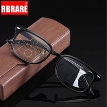 RBRARE-gafas de lectura multienfoque para hombre y mujer, anteojos de lectura progresivos con luz azul, de largo alcance, doble uso, Zoom 2024 - compra barato