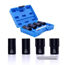 5Pcs 1/2" Drive Twist Socket Set 42Cr-Mo Automobile Tire Damaged Slip Tooth Nut Removal Socket Wrench Tool Extractor 2024 - buy cheap