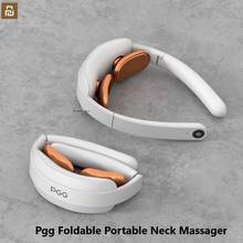 Pgg Foldable Portable Neck Massager 5 Modes Massage Pulse Infrared Heating Muscle Relaxation Pain Relief Tool Health Care 2024 - buy cheap