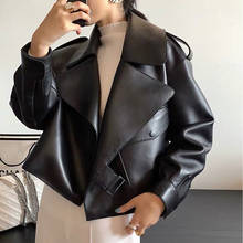 gl0125 New Arrival Genuine Sheepskin Jacket Women Long Sleeve Casual Sheep Leather Coat 2024 - buy cheap