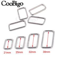 Cinta de cinturón rectangular ajustable de Metal, hebilla deslizante, anillo O D para mochila, correa, bolsa, Collar para mascotas, accesorios DIY, 50 Uds. 2024 - compra barato