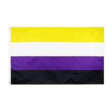 90x150cm NB Pride Genderqueer GQ Gender Identity NONBINARY Non-Binary flag 2024 - buy cheap