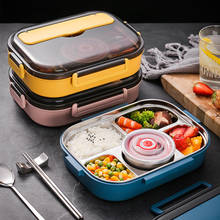 Stainless Steel lunch box for kids food storage insulated lunch container japanese snack box Breakfast bento box with Soup Cup 2024 - buy cheap