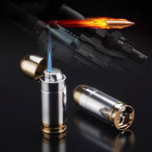 Creative Inflatable Bullet Model Turbojet Torch Lighter Fun Gas Lighters Cigarette Cigar Accessories Smoking Gift For Men 2024 - buy cheap