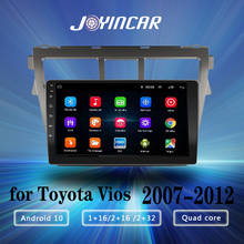 Central multimídia automotiva para toyota vios yaris, 2din, 2007 2008 2009 2010 2011, 2012 com android 10.0, navegação gps, não contém dvd 2024 - compre barato