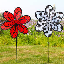 New 1Pcs Plastic Windmill Pinwheel Wind Spinner Kids Toy Garden Lawn Party Decor Random Color Kids Gift 2024 - buy cheap