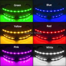 Gafas LED de colores para fiesta de disfraces, anteojos luminosos de noche para fiesta de DJ, decoración para Rave, baratos 2024 - compra barato