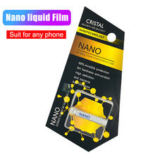 Нано-пленка из жидкого стекла твердостью 9H для iphone 11 Pro Max, пленка для экрана смартфонов samsung S10, 8, 9, Note 10, пленка 2024 - купить недорого