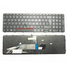 Новая клавиатура с рамкой для HP ProBook 450 455 470 G3 G4 827029-001 837551-001 с подсветкой 2024 - купить недорого