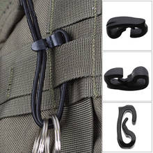 10pcs/pack Outdoor Strapping Plastic Hook Rope Buckles Elastic Rope Cord Bungee Ties With Hook Camping Backpack Bag Parts 2024 - buy cheap