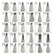 1PC Metal Cream Nozzles Cake Decorating Tools Stainless Steel Icing Piping Nozzle Tips New Cake Fondant Decor Baking Tools 2024 - buy cheap