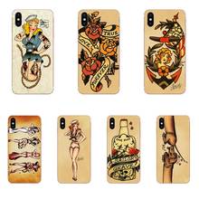 Красивые чехлы для телефонов Apple iPhone 4 4S 5 5C 5S SE SE2 6S 7 8 11 Plus Pro X XS Max XR Sailor Jerry 2024 - купить недорого