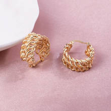 New Fashion Punk Earrings for Women Vintage Round Chain Metal Geometry Small Gold Drop Earrings Trendy kolczyki 2020 Jewelry 2024 - buy cheap