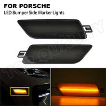 For Porsche Macan GENI 2014 2015 2016 2017 2018 2019 USA Version Smoke LED Bumper Side Marker Light Amber Sidemarker Lamp 2024 - buy cheap