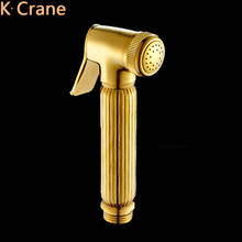 Gold WC Toilet Bidet Anal Ass Cleaner Handheld Butt Sprayer Health Shower Gun High Pressure Copper Faucet Modern Luxury Faucets 2024 - buy cheap