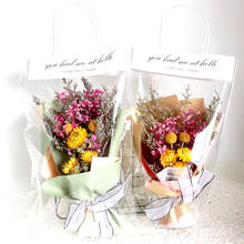Caixa de presente flores eternas, buquê de flores secas com flores reais, presente para o dia dos namorados, decoração criativa para casa 2024 - compre barato