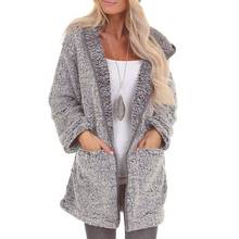 Plush Lambskin Teddy Coat Women Winter Fluffy Plus Size Fashion Casual Solid Hooded Fake Fur Coat Warm Soft Female Overcoat 2024 - buy cheap