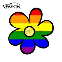 JumpTime 13 x 8.8cm Mystery Machine Flower LGBT Graffiti Car Stickers Decoration Decal Campervan Air Conditioner Decoration 2024 - buy cheap