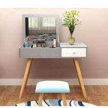 Dressing table bedroom simple solid wood dressing table net red economy small apartment mini simple Nordic makeup table 2024 - buy cheap