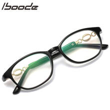 Iboode-gafas de lectura con luz azul para hombre y mujer, anteojos de lectura con protección contra la luz azul, con decoración de Metal, a la moda, Para Ordenador + 1,0, 1,5, 2,5, 3,0, 3,5 2024 - compra barato