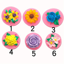 Molde Vintage de silicona para decoración de pasteles, herramientas de pasta de goma para Fondant, bricolaje, azúcar artesanal, pétalos de flores, 6x2CM 2024 - compra barato