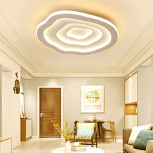 Luces led de techo modernas para sala de estar, plafón de Color blanco, lámpara de techo para el hogar, AC110V-220V 2024 - compra barato