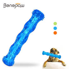 Benepaw Bite Resistant Rubber Dog Bones Teeth Cleaning Nontoxic Floatable Squeaky Pet Toys For Small Medium Big Dog Chew 2024 - buy cheap