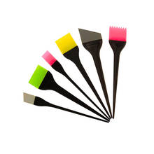 6pcs Silicone Hair Dyeing Brush Professional Coloring Applicator Tool Kit Hair Bleach Tinting Brushes Tool (Random Color) 2024 - buy cheap