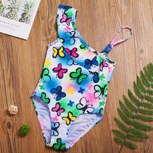Toddler Baby Girls Swimwear 2~10Y Girls Swimsuit One piece Children Swimwear Kids Beachwear Bathing suit Kids Swim costume 2024 - buy cheap