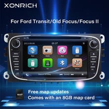 Xonrich AutoRadio 2 Din Car DVD Player For Ford Focus 2 S-Max C-Max Mondeo 4 Transit ConnetGalaxy Kuga Multimeida GPS Navigation 2024 - buy cheap