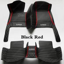 Luxury Custom Car Floor Mats Suitable for Acura ILX MDX RDX ZDX TL RL ILX TLX Waterproof Leather Auto Carpet Cover Black Red 2024 - buy cheap