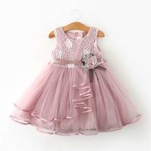 Vestido infantil de renda formal, vestido de princesa com tutu para meninas de 6 a 5 anos 2024 - compre barato