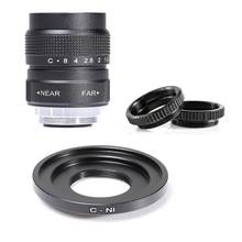 Fujian 25mm f/1.4 APS-C CCTV Lens+adapter ring+2 Macro Ring for NIKON1 Mirroless Camera J1/J2/J3/J4/J5 2024 - buy cheap