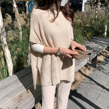 New Female Sweater Women Winter Pullover Knitting Overszie Sleeveless Girls Tops Loose Sweaters Knitted Outerwear Thin Sexy 2024 - buy cheap