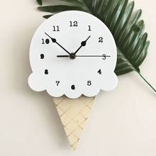 Nordic Style Nursery & Kids Decor Clock MUTE Ice Wall Hanging Wood Toys Model Cute Baby Kid Room Furnish Artic Home Decoration 2024 - buy cheap