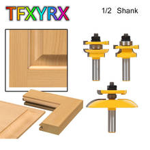 3pcs 1/2inch Shank Round Over Rail&Stile Router Bit Set Cove Panel Raiser Tenon Cutter for Wood Woodworking Tools 2024 - buy cheap
