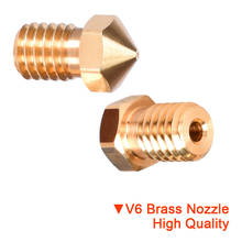 High Quality V5 V6 Nozzle Brass 1.75MM 3.0MM Filament For V6 Hotend 3D Printer Parts MK8 Extruder Bowden Feeding J-head CR10 2024 - buy cheap