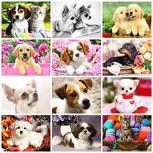 Christmas embroidery diamond painting animal 5D DIY dog Mosaic Mosaic Mosaic Art home decoration gift 2024 - buy cheap