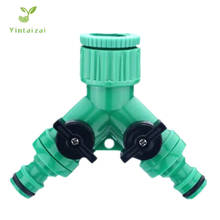 Divisor de água para irrigação de jardim, 2 vias, conectores com adaptador rápido para mangueira de 4/7mm 8/11mm, divisor para irrigação de jardim, tubulação de gotejamento 2024 - compre barato