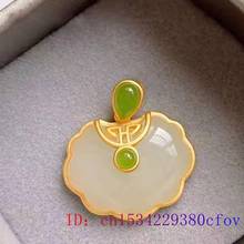 Natural Hetian Jade Ruyi Pendant Necklace Jewelry Fashion Amulet Chalcedony 925 Silver Gifts Women for 2024 - buy cheap