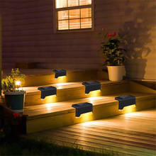 4/8/12Pcs Led Solar Step Lights Super Bright Solar Deck Lights Outdoor Waterproof LED Solar Path Stair Pathway Light for Garden 2024 - buy cheap