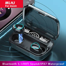 Беспроводные наушники MLHJ с микрофоном, Bluetooth 5,1, водонепроницаемая гарнитура с шумоподавлением 2024 - купить недорого