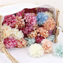 20pcs artificial flower heads 4.5CM silk hydrangea flower head for  home decoration DIY wreath gift box scrapbook  Fake Flowers 2024 - buy cheap