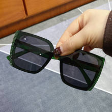 Gafas de sol cuadradas de gran tamaño para mujer, lentes de sol cuadradas de plástico Vintage, UV400, 2020 2024 - compra barato