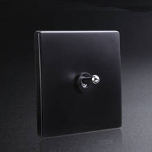 86 Type Retro Black Silver Lever Wall Lamp Toggle Switch 1-4 Gang Single Dual Control 2 Way Light Switch 10A 250V 2024 - buy cheap