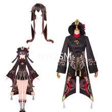 2021 novo jogo genshin impacto hutao cosplay traje jogo terno uniforme hu tao trajes de halloween para mulher 2024 - compre barato